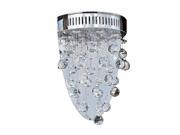 Icicle Collection 3 Light Chrome Finish with Clear Crystal Wall Sconce CLEARANCE