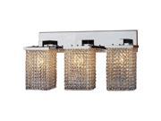 Prism Collection 3 light Chrome Finish and Clear Crystal Wall Sconce Light