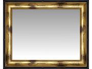 Acid Wash Gold Gilded Small Wall Mirror Landscape Size 23.75 X 19.75