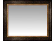 Black and Gold Bordeaux Wall Mirror Landscape Size 28.5 X 24.5