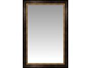 Black and Gold Bordeaux Large Wall Mirror Portrait Size 28.5 X 40.5