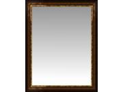 Contemporary Gold Slant Front Wall Mirror Portrait Size 25.5 X 31.5