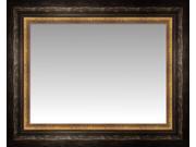 Black and Gold Bordeaux Small Wall Mirror Landscape Size 24.5 X 20.5