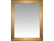 Chateau Brass Antique Concave Rounded Wall Mirror Portrait Size 25.75 X 31.75
