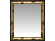 Acid Wash Gold Gilded Wall Mirror Portrait Size 23.75 X 27.75