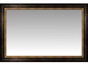 Black and Gold Bordeaux Large Wall Mirror Landscape Size 40.5 X 28.5
