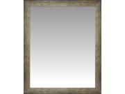 Silver Two Tone Box Wall Mirror Portrait Size 22.75 X 26.75