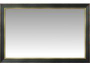 Black and Gold Academie Large Wall Mirror Landscape Size 39.75 X 27.75