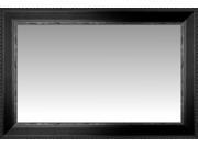 Ebony and Silver Bastion Large Wall Mirror Landscape Size 42 X 30