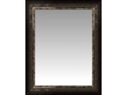 Contemporary Silver Slant Front Small Wall Mirror Portrait Size 19.5 X 23.5