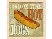 Hot Dog by Skip Teller Framed Art Size 13.25 X 13.25