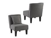 Holly Martin Purban 2pc Slipper Chairs Cool Gray