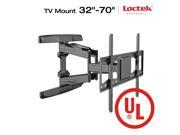Loctek L5L Articulating Full Motion TV Wall Mount for 32 70 LED LCD Plasma TVs up to 99 lbs with Leveling Adjustments Cable Management System