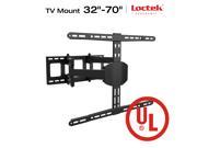 LOCTEK L8 Articulating Full Motion TV Wall Mount for 32 70 LED LCD Plasma TVs up to 99 lbs with Leveling Adjustments Cable Management System