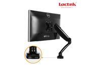 LOCTEK LCD Monitor Desk Mount Heavy Duty Fully Adjustable with USB Port Gas Spring Technology Fits Screen up to 27 D5U
