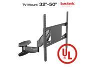 LOCTEK S1 Articulating Arm Full Motion TV Wall Mount Bracket for 32 50inches TV Gas Spring with Cable Management system