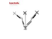 Loctek Triple arm LCD Monitor Desk Mount Heavy Duty Fully Adjustable with Gas Spring Technology Fits 3 Three Screens up to 24 D7T