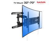 Loctek Curved TV Wall Mount Heavy Duty Ultra Slim Full Motion Curved Flat Panel TV Mount 32 70 inches