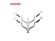 Loctek Quad arm LCD Monitor Desk Mount Heavy Duty Fully Adjustable with Gas Spring Technology Fits 4 Four Screens up to 27 D7Q