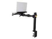 FLEXIMOUNTS 2 in 1 D1L Desk Laptop Stand Mounts Fits up to 15.6 Notebooks or 10 27 LCD Computer Monitor Height Adjustable LCD Arm Clamp Mounting 22 lbs Load
