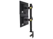 FLEXIMOUNTS D1DV Full Motion Vertical Dual Desk Mounts Stand for 2 screens up to 27 LCD Monitor