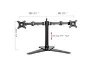 FLEXIMOUNTS Dual Arm Free Standing Desk Mount Monitor Stand Fits 10 27 Asus Acer AOC LCD Monitors DF1D