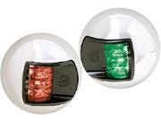 Attwood 3500 Series 1 Mile LED Vertical Mount Bi Color Red Green Combo Sidelight Pair 12V Stainless Steel Housing
