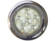T H Marine LED 51831 DP LED PUCK LIGHT SS 4IN WARM WHT