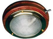 Sea Dog Line 400206 1 BRASS TEAK DOME LIGHT 5IN