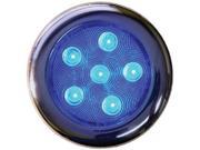 T H Marine LED 51832 DP LED PUCK LIGHT SS 4IN BLUE