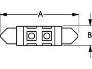 Sea Dog Line 442436 1 6 LED FESTOON BULB 1 1 2