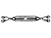 Chicago Hardware 30601 TURNBUCKLE J J GALV 5 16X4 1 2