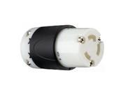 P S L630 C Turnlok Connector 3 Wire 30A 250V L6 30R Black Back White Front
