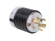 P S L1530P Turnlok Plug 4 Wire 30A 250V L15 30P Black Back White Front