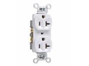 P S WR20TRW Weather Resistant Comm. Grade Receptacle 20 amp 125 volts White