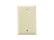 P S TP13 I 1 Gang Blank Wall Plate Standard Box Mounted Nylon Ivory