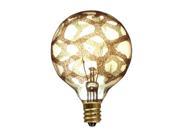 Bulbrite 4 Pack 25G16 MAR E12 25W 144024 G16 Amber Marble Candelabra Bulb