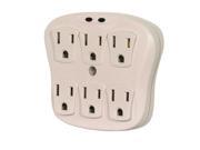 Satco 6 OUTLET PLUG IN SURGE PROTECT 91 223