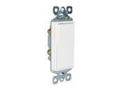 P S TM870 W 15 Amp 125 Volt Single Pole Decorator Switch White