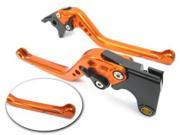 3D Brushed Clutch Brake Levers LBO Long Orange for Kawasaki VERSYS 1000 2012 2013