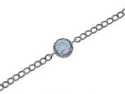 1 Ct Zirconia Diamond Round Bracelet .925 Sterling Silver