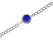 Blue Pearl Diamond Bracelet .925 Sterling Silver