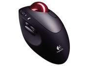 Optical TrackMan Cordless Mouse 6 Button Scroll Programmable Black Silver