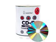 100 Pack Smartbuy 52X CD R 700MB 80Min Shiny Silver Blank Media Recordable Disc