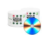 100 Pack Smartbuy 16X DVD R 4.7GB 120Min Shiny Silver Blank Media Recordable Disc