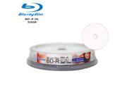 10 Pack Smartbuy 6X BD R DL 50GB White Inkjet Hub Printable Blank Media Recordable Disc