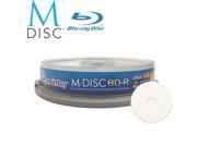 10 Pack Smartbuy M Disc BD R 25GB 4X HD White Inkjet Printable 1000 Year Permanent Data Archival Backup Blank Media Recordable Disc