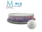 10 Pack Smartbuy M Disc BD R 25GB 4X HD 1000 Year Permanent Data Archival Backup Blank Media Recordable Disc
