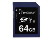 Smartbuy 64GB SD XC Class 10 Memory Card SDXC C10 Ultra U1 UHS I HD Fast Speed for Camera