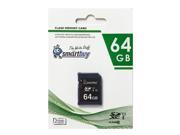 Smartbuy SD XC Class 10 Memory Card SDXC C10 Ultra U1 UHS I HD Fast Speed for Camera 64GB 1 Pack